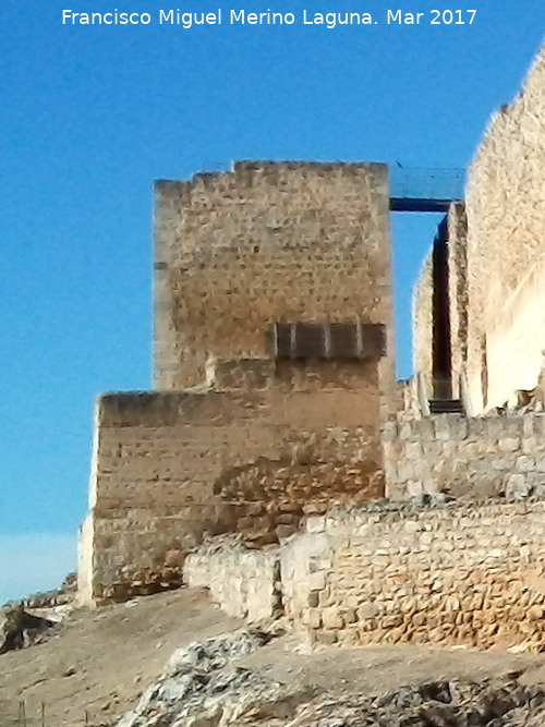 Calatrava la Vieja. Alcázar - Calatrava la Vieja. Alcázar. Torres Albarranas