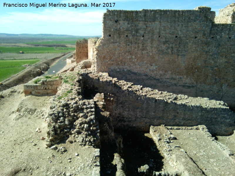 Calatrava la Vieja. Alcázar - Calatrava la Vieja. Alcázar. Muralla antigua