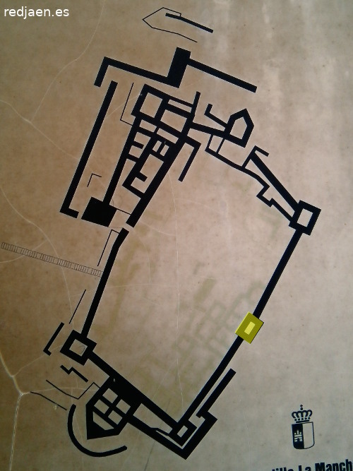 Castillo de Alarcos. Torreón Norte - Castillo de Alarcos. Torreón Norte. Plano