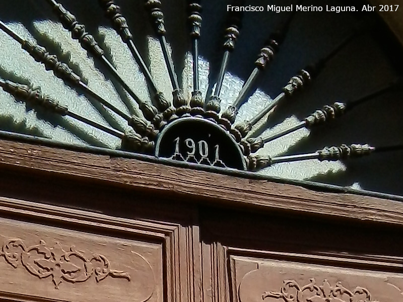 Casa de la Calle Marín Martínez nº 24 - Casa de la Calle Marín Martínez nº 24. Año 1901