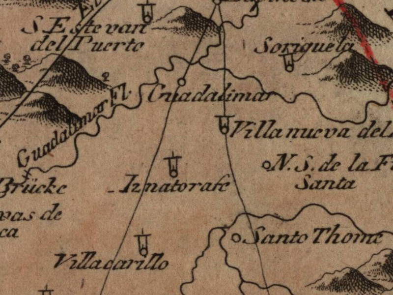 Historia de Santo Tomé - Historia de Santo Tomé. Mapa 1799