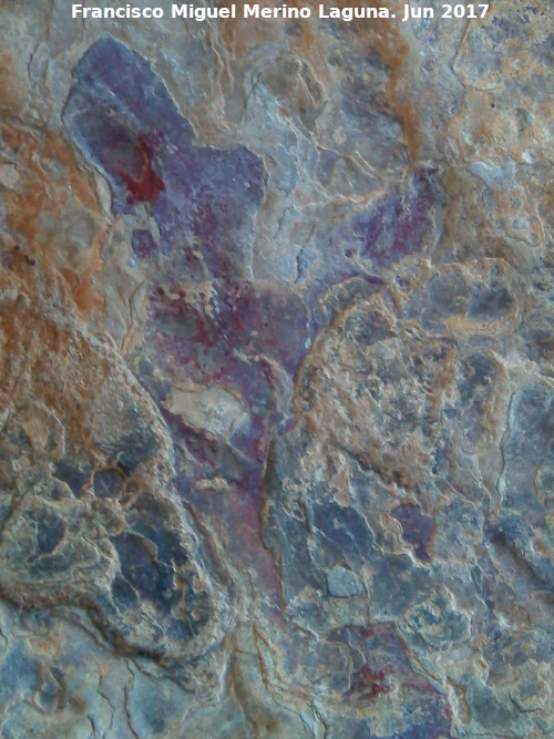 Abrigo de la Cruz de Peñas Rubias - Abrigo de la Cruz de Peñas Rubias. Posibles pinturas rupestres