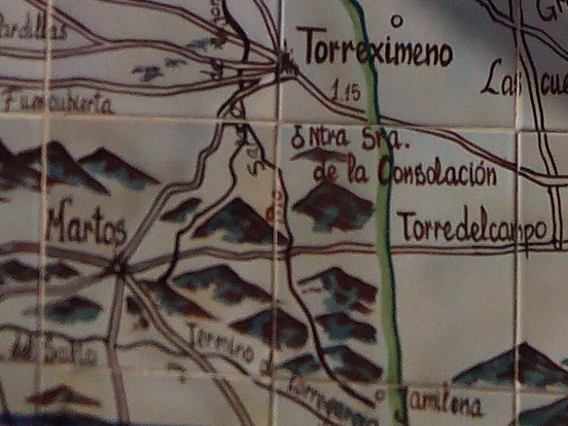 Ermita de la Consolación - Ermita de la Consolación. Mapa de Bernardo Jurado. Casa de Postas - Villanueva de la Reina