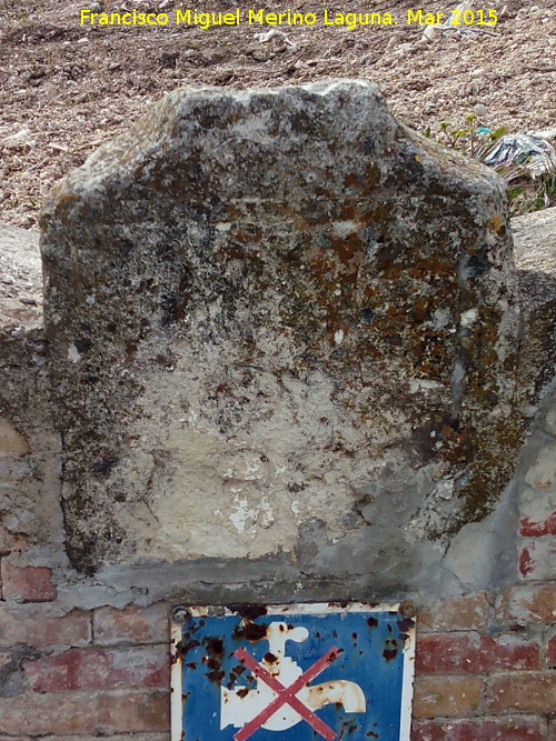 Fuente de Don Sancho - Fuente de Don Sancho. Inscripción borrada
