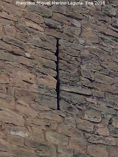Castillo de las Torres Oscuras - Castillo de las Torres Oscuras. Saetera de la Torre Cúbica