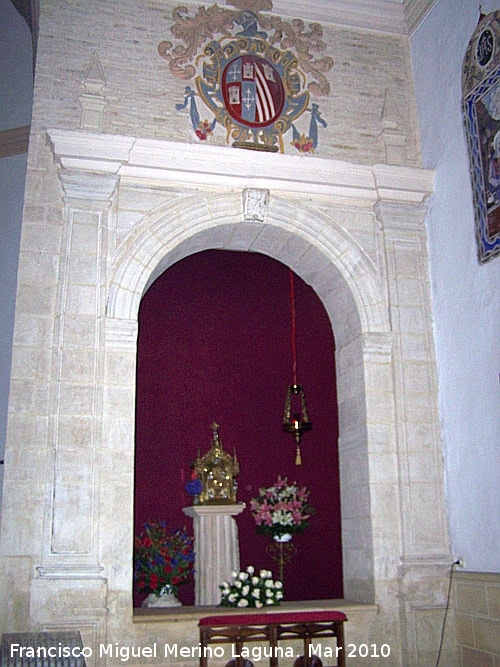 Iglesia de Santo Domingo de Guzmán - Iglesia de Santo Domingo de Guzmán. Capilla derecha del Altar. Donde está el Sagrario