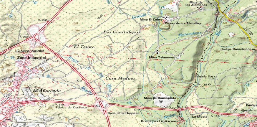 Pozo Adaro nº 2 - Pozo Adaro nº 2. Mapa