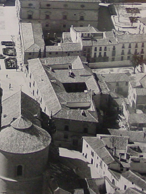 Palacio del Deán Ortega - Palacio del Deán Ortega. Foto antigua aérea