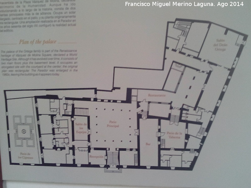 Palacio del Deán Ortega - Palacio del Deán Ortega. Plano