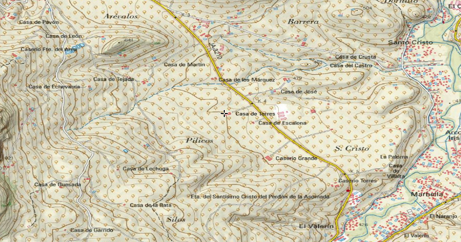 Casería de Torres - Casería de Torres. Mapa