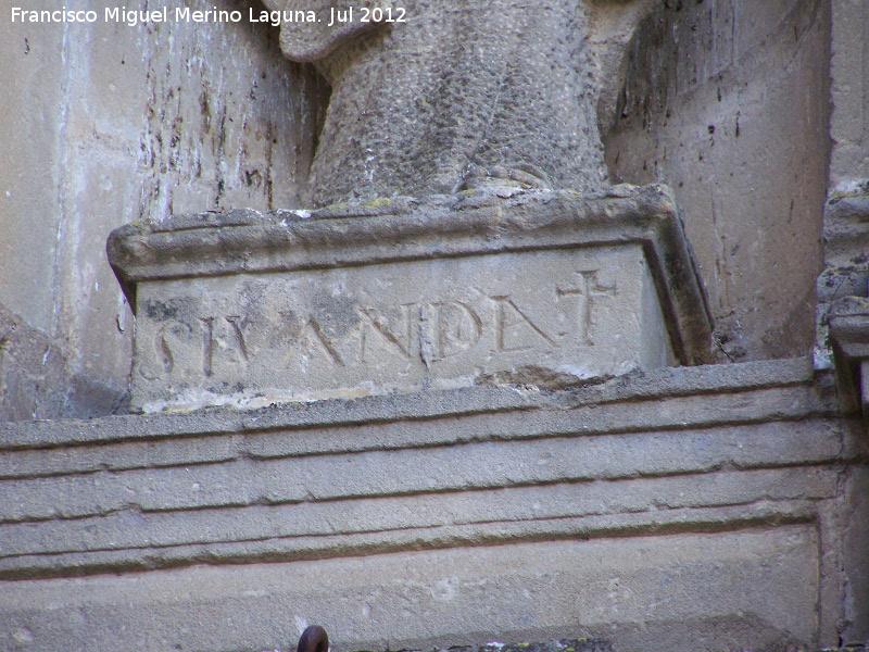 Oratorio de San Juan de la Cruz - Oratorio de San Juan de la Cruz. Pedestal