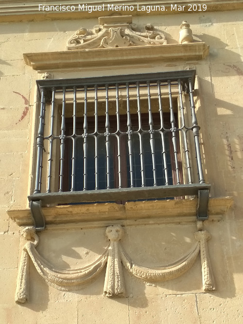 Palacio de Juan Vázquez de Molina - Palacio de Juan Vázquez de Molina. Ventana frontal V