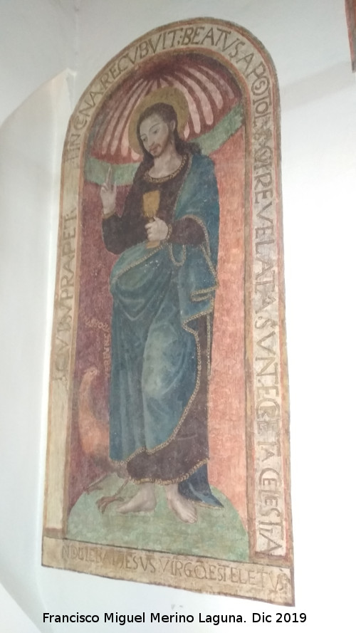 Palacio de Juan V�zquez de Molina - Palacio de Juan V�zquez de Molina. Sala Capitular. Representaci�n mural San Juan Evangelista