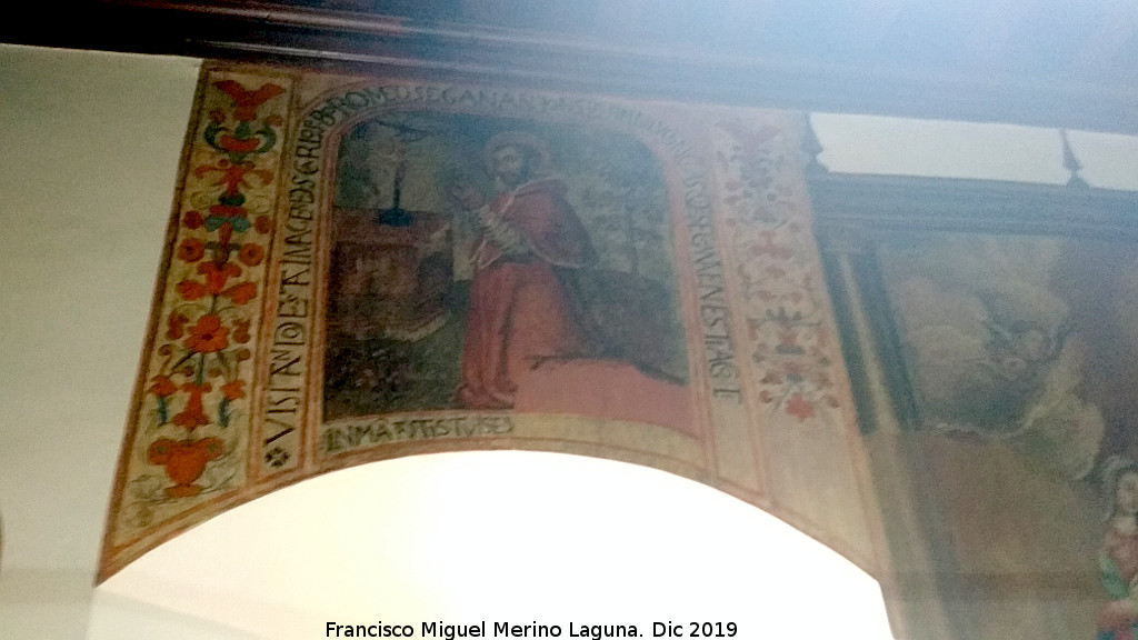 Palacio de Juan V�zquez de Molina - Palacio de Juan V�zquez de Molina. Sala Capitular. Representaci�n mural San Carlos Borromeo 
