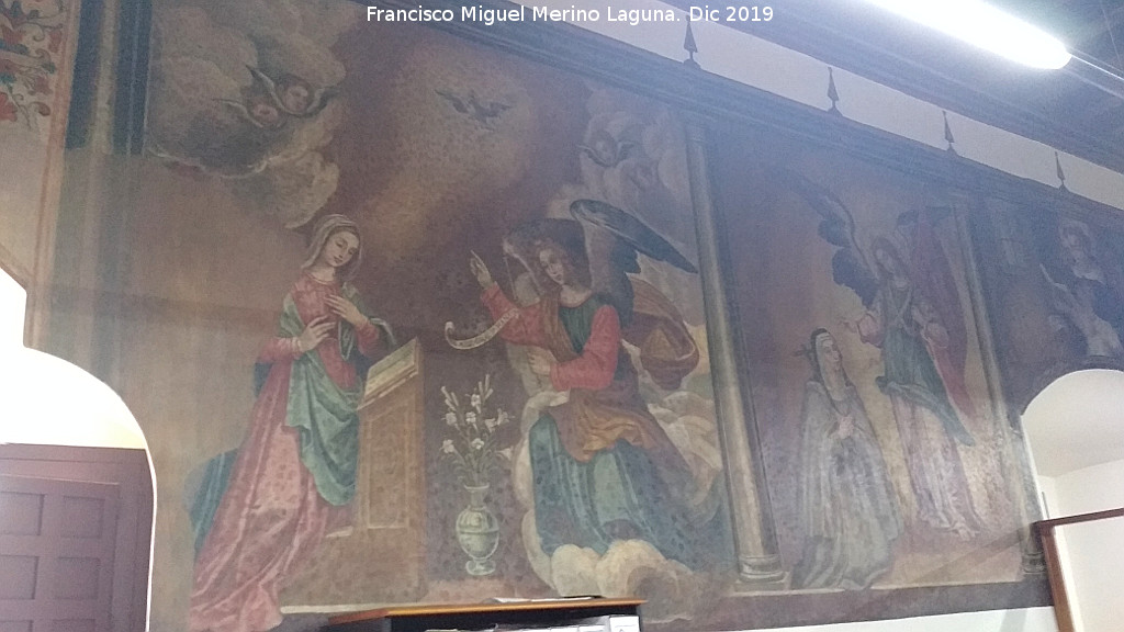 Palacio de Juan V�zquez de Molina - Palacio de Juan V�zquez de Molina. Sala Capitular. Representaci�n Mural con la Anunciaci�n