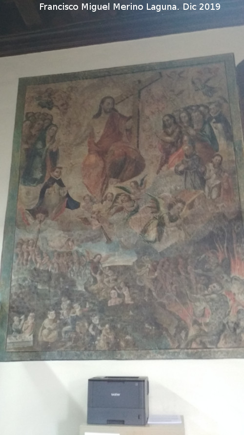 Palacio de Juan V�zquez de Molina - Palacio de Juan V�zquez de Molina. Representaci�n del Juicio Final . En la Sala Capitular del Ayuntamiento