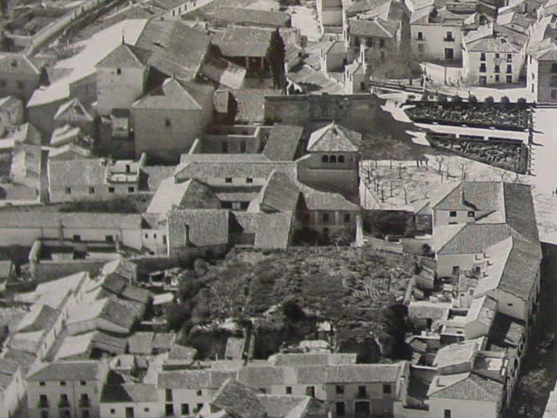 Palacio del Marqués de Mancera - Palacio del Marqués de Mancera. Foto antigua aérea
