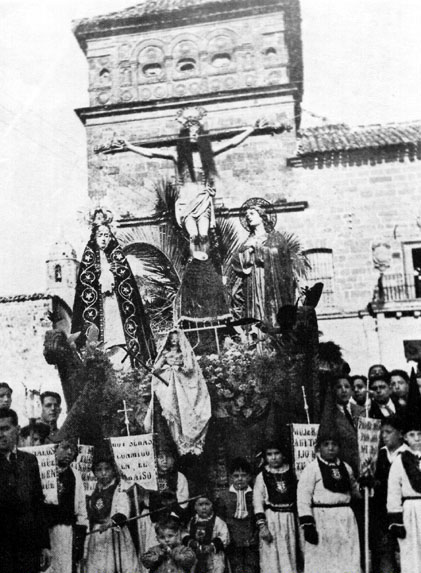 Palacio del Marqués de Mancera - Palacio del Marqués de Mancera. El Paso de La Expiración en Santa Maria, años20