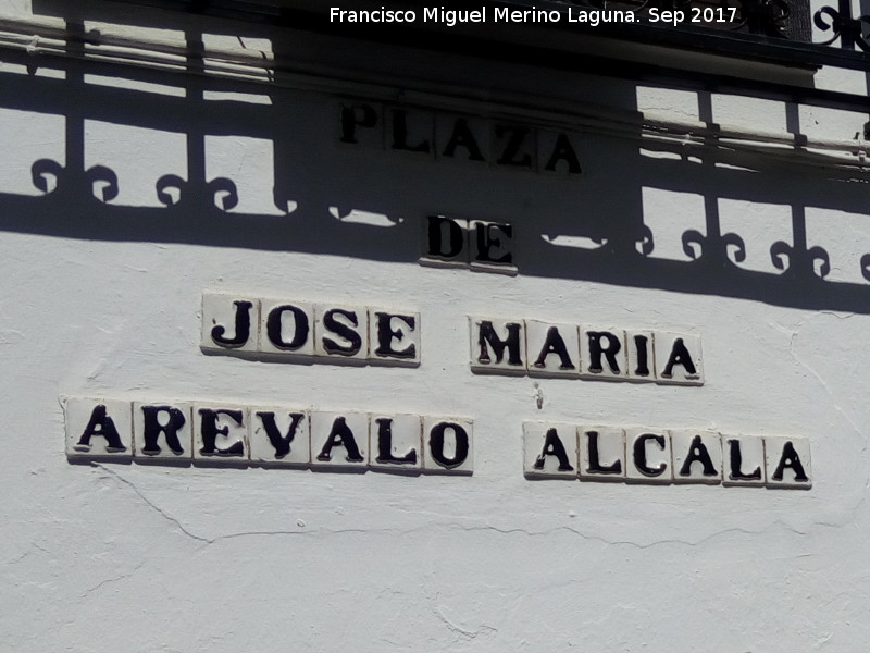 Plaza José María Arévalo Alcalá - Plaza José María Arévalo Alcalá. Azulejos