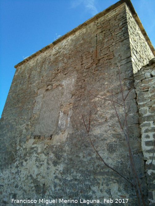 Castillo de Garcí Fernández - Castillo de Garcí Fernández. Torre del Homenaje con saeteras