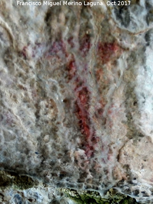 Pinturas rupestres de la Cueva del Fraile II - Pinturas rupestres de la Cueva del Fraile II. Antropomorfo T