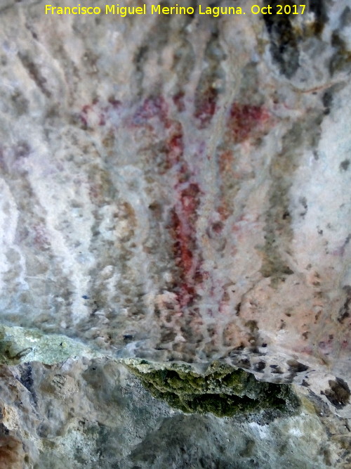 Pinturas rupestres de la Cueva del Fraile II - Pinturas rupestres de la Cueva del Fraile II. Antropomorfo T