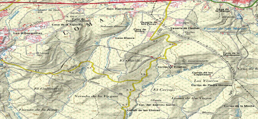 Cortijo de la Triviña - Cortijo de la Triviña. Mapa