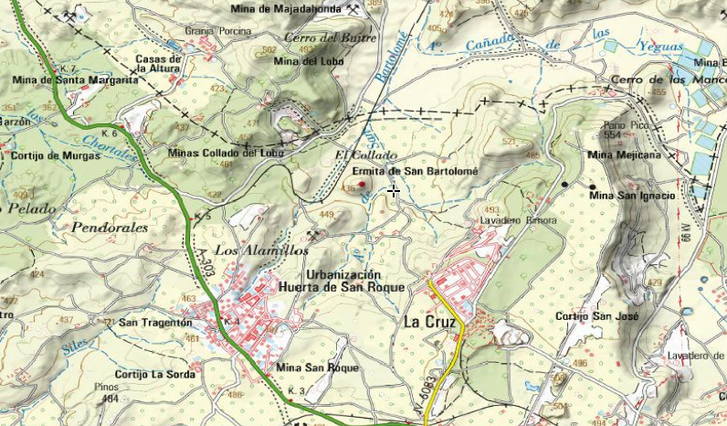 Hoyo de San Bartolomé - Hoyo de San Bartolomé. Mapa