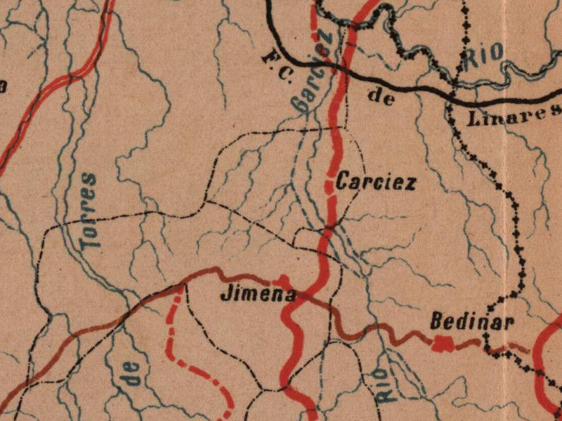 Río Torres - Río Torres. Mapa 1885