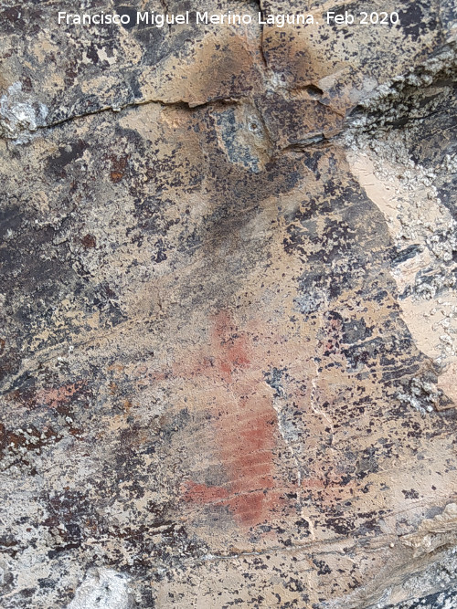 Pinturas rupestres del Abrigo del Guadal�n II - Pinturas rupestres del Abrigo del Guadal�n II. Antropomorfo