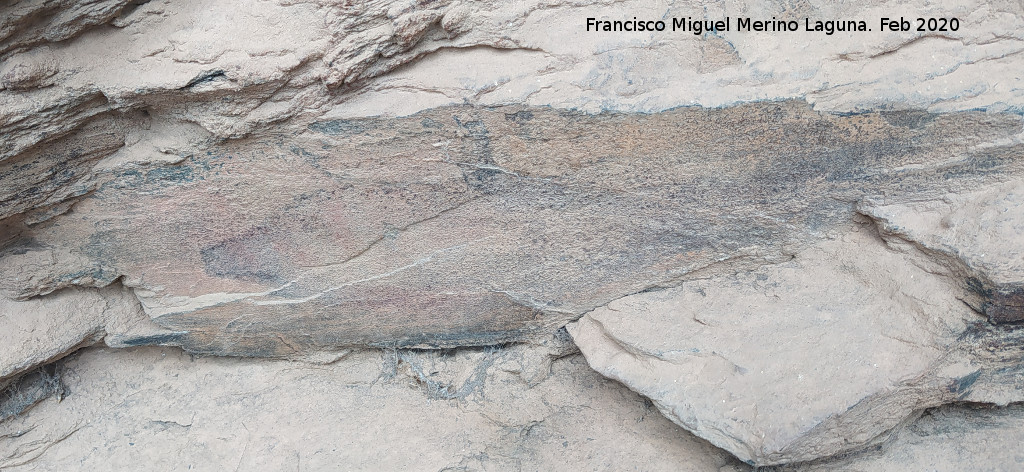 Pinturas rupestres del Abrigo del Guadal�n III - Pinturas rupestres del Abrigo del Guadal�n III. 