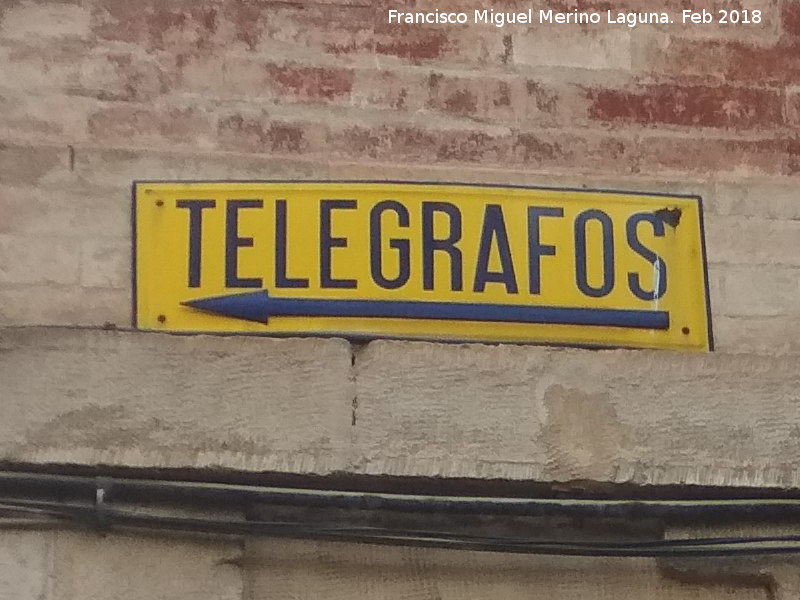 Casa de la Calle Real nº 1 - Casa de la Calle Real nº 1. Antiguo Cartel de Telégrafos