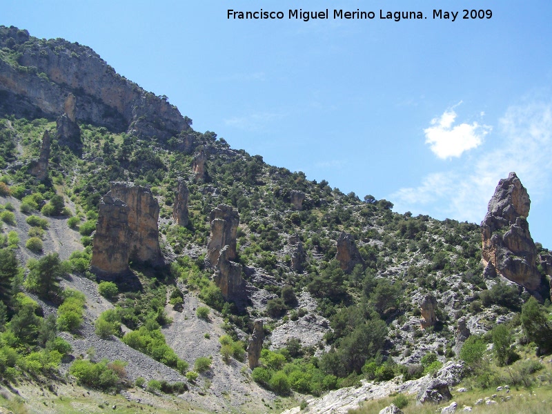 Cañon de Pitillos - Cañon de Pitillos. Formaciones de piedra caliza