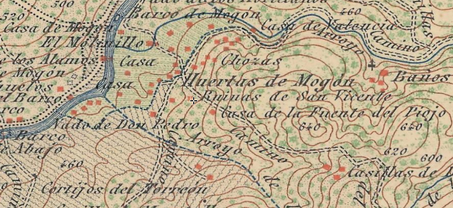 Iglesia Antigua de San Vicente Mártir - Iglesia Antigua de San Vicente Mártir. Mapa antiguo