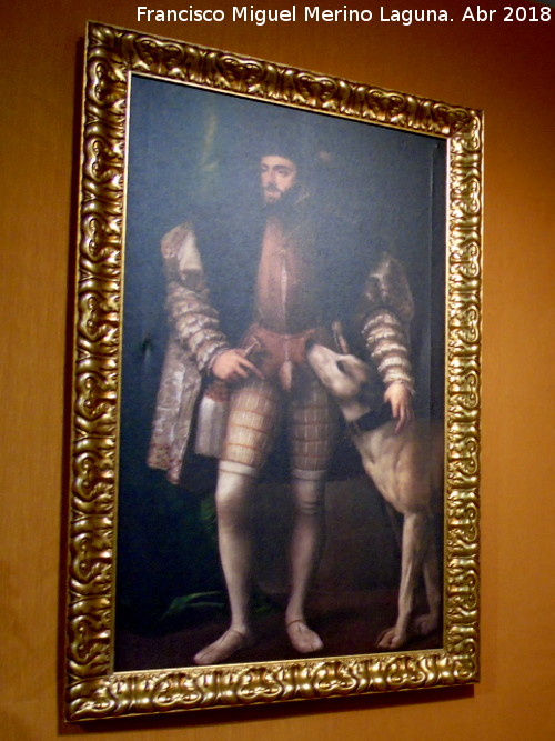 Tiziano - Tiziano. Carlos V. Copia de Tizinano. Exposición Palacio Episcopal Salamanca