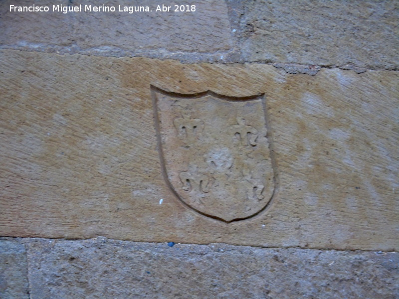 Convento de las Agustinas e Iglesia de la Purísima - Convento de las Agustinas e Iglesia de la Purísima. Escudo en su parte trasera