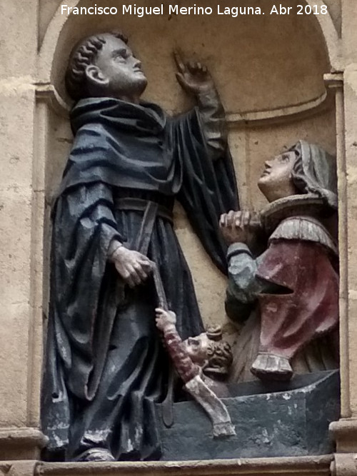Hornacina del Milagro de San Juan de Sahagún - Hornacina del Milagro de San Juan de Sahagún. 