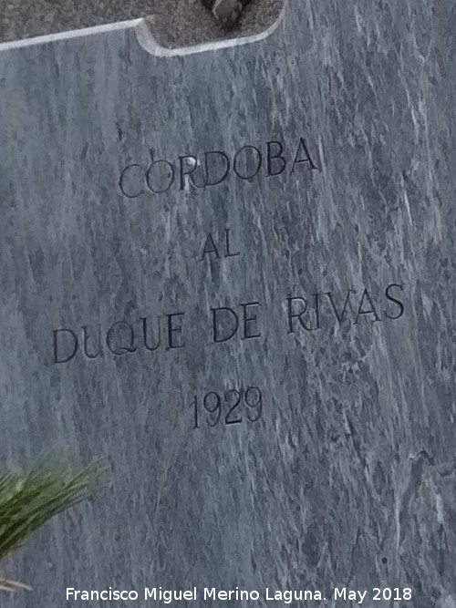 1929 - 1929. Monumento al Duque de Rivas - Córdoba
