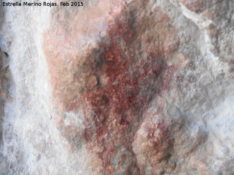Pinturas rupestres de la Cueva de los Herreros Grupo IX - Pinturas rupestres de la Cueva de los Herreros Grupo IX. Jinete