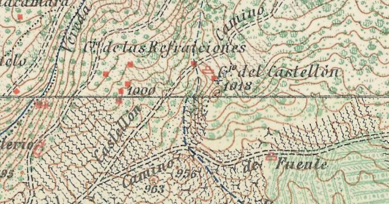 Cortijo del Castellón - Cortijo del Castellón. Mapa antiguo