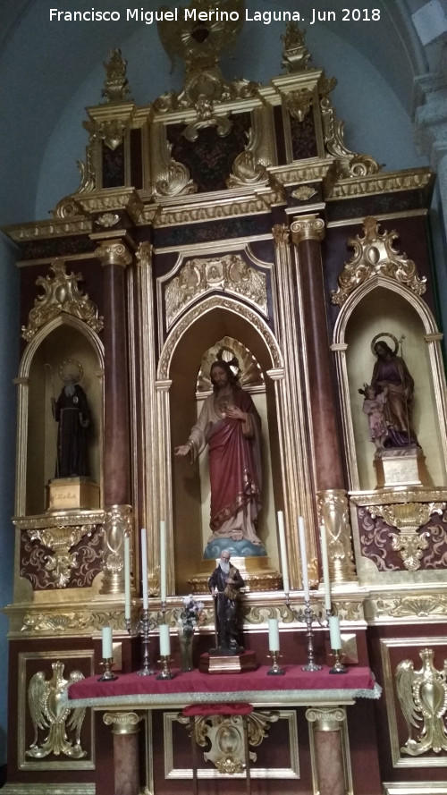 Iglesia de San Juan - Iglesia de San Juan. Retablo del Corazón de Jesús