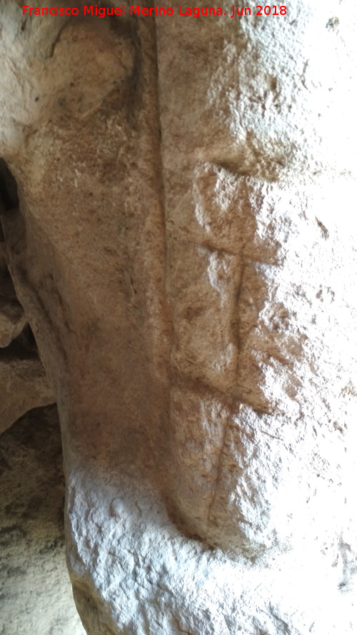 Grabado de la Cueva de la Peña de la Grieta - Grabado de la Cueva de la Peña de la Grieta. Grabado