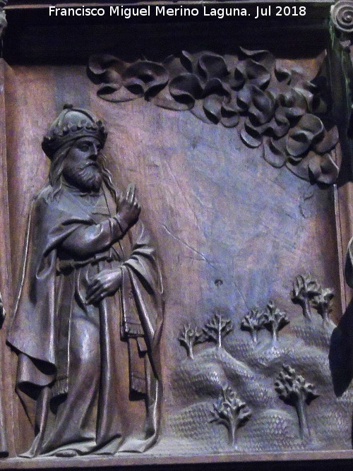 Catedral de Jaén. Coro. Creación de las plantas - Catedral de Jaén. Coro. Creación de las plantas. 