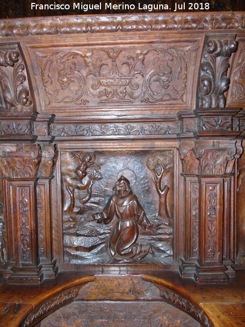 Catedral de Jaén. Coro. San Francisco de Asís - Catedral de Jaén. Coro. San Francisco de Asís. 