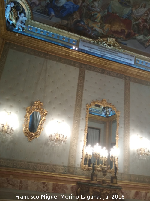 Palacio Real. Salón de Carlos III - Palacio Real. Salón de Carlos III. 