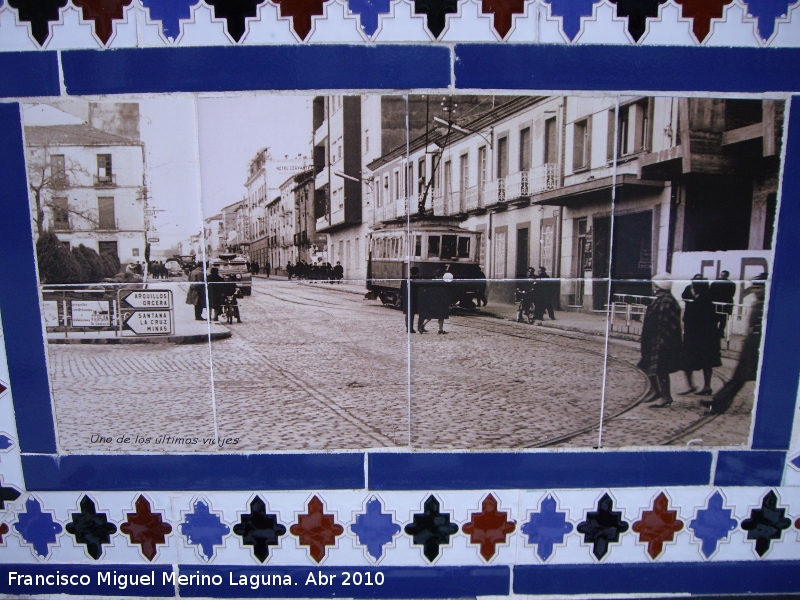 Tranvía de Linares - Tranvía de Linares. Foto antigua