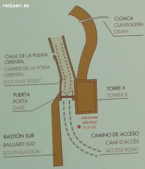 Lucentum. Torreón X - Lucentum. Torreón X. Plano