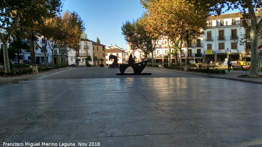 Paseo de la Constitución - Paseo de la Constitución. Esculturas de Juan Méjica