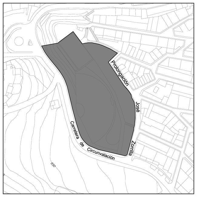 Depósito de aguas de San Felipe - Depósito de aguas de San Felipe. Situación