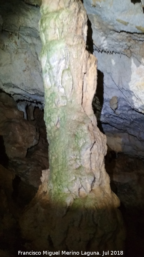 Cueva neolítica de los Corzos - Cueva neolítica de los Corzos. Columna